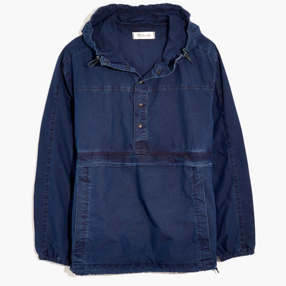 Madewell Navy Pullover Jacket size Medium - image 1